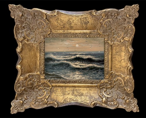 Framed original oil painting - framed,
