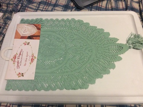 Lace table cloth runner - table,
