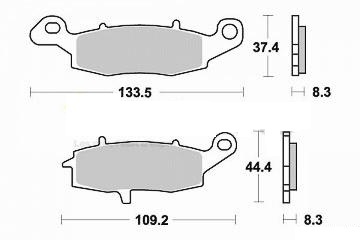 Brake pad kawasaki 650 ej - brake,