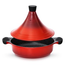 Tagine Pot 28cm/4.2L Induction Stew Slow Cooking Cooking Pot Moroccan Tajin