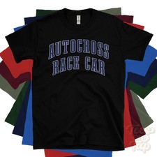 AUTOCROSS RACE CAR T-SHIRT VARSITY LOGO college style vehicle car driver