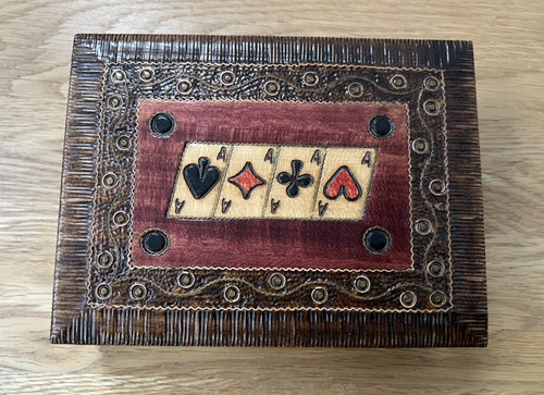Vintage hand carved wooden - hand,