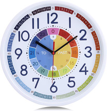 12 Inch Silent Telling Time