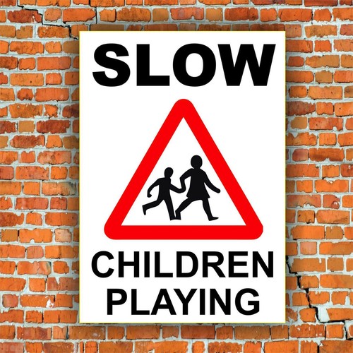 Slow children playing road - -,