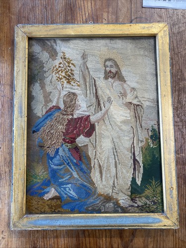 Old biblical gilt framed - old,