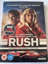 Rush DVD Slip Cover 2014 Chris Hemsworth, Nikki Lauda James Hunt Formula One