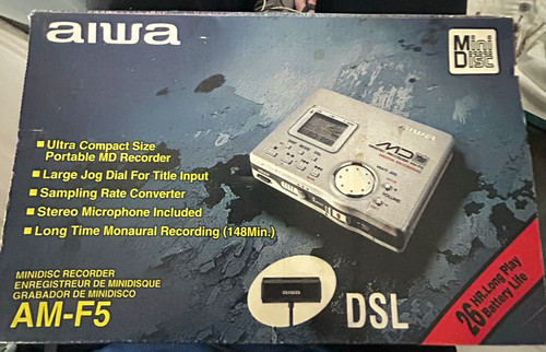 Aiwa silver minidisc - aiwa, am-f5
