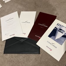 Vintage 90s   Concorde Airplane Flight Memorabilia  