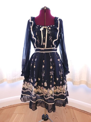 Axes femme navy floral - axes, dress