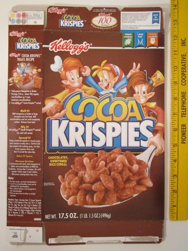 Empty cereal box - empty, kellogg's