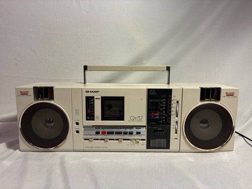 Vintage sharp 37z boombox - qt-37z,