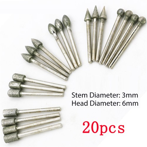 20pcs 6mm 3mm diamond - 20pcs,