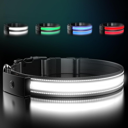 Led light dog collar - light,