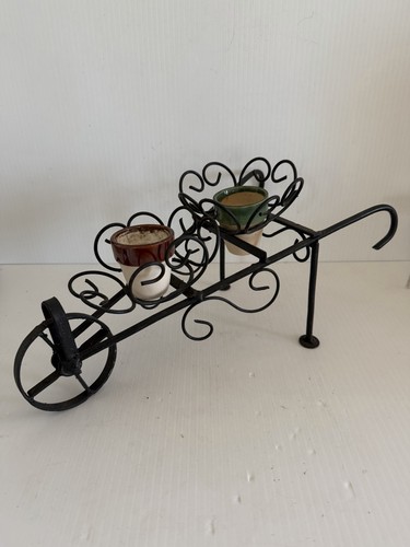 Vintage wheelbarrow planter - vintage,