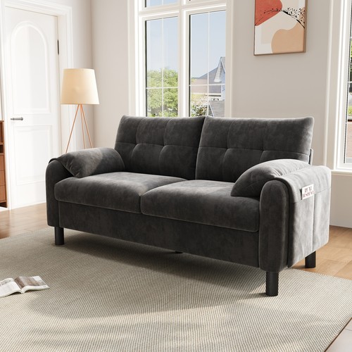 Grey seater sofa - 2,