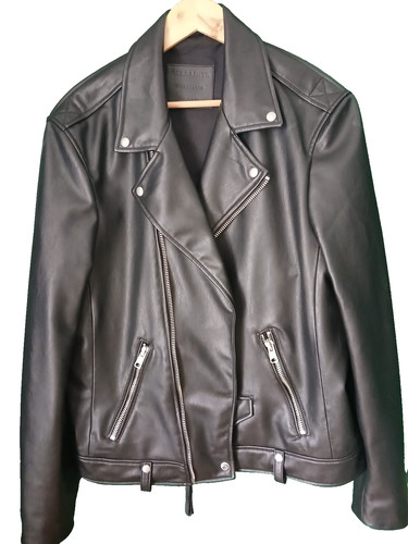 Allsaints mens leather jacket - mens,