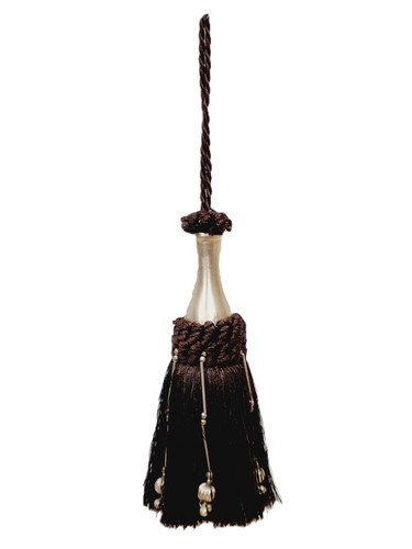 Brown pisa key - key, tassel