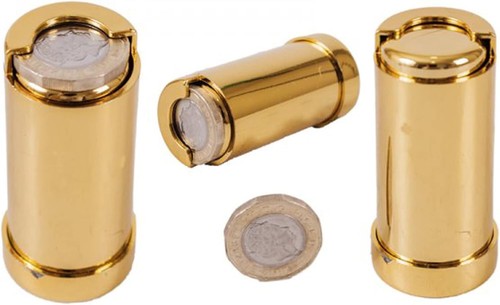 Pound coin holder tube - coin,