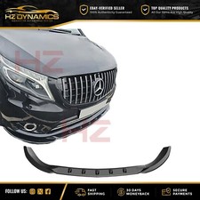 FOR MERCEDES BENZ VITO W447 2014-2022 FRONT LIP SPLITTER GLOSS BLACK BODY KIT UK