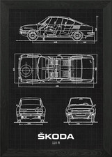 Skoda 110 R Framed Wall Art