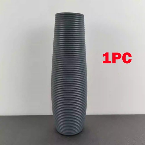 Tall floor vase - vase, gray