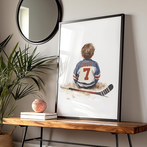 Personalised hockey wall - personalised, art