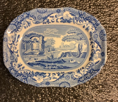 Miniature spode blue and white - miniature,