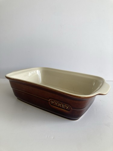 Pyrex brown ceramic - pyrex,