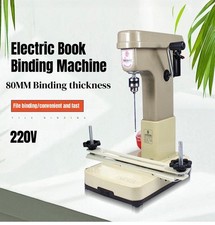 220V 180W Electric Book Binding Machine Financial Binder Office Binding Tool