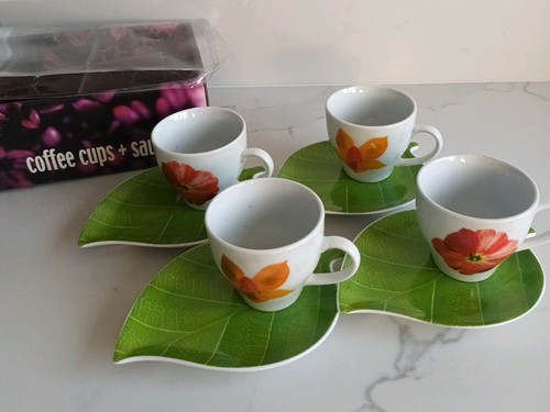 Vintage coffee cups saucers - cups, +