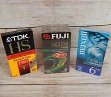 5 Blank VHS Tapes Video