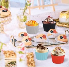 FIHODONE 11PCS Silicone Muffin