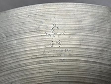K. ZILDJIAN ISTANBUL 18" Old Stamp Cymbal. VIDEO!