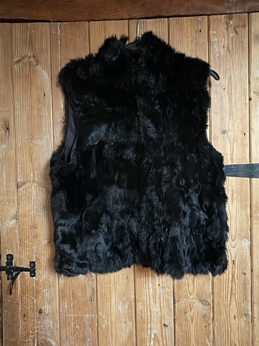 Rabbit fur gilet - rabbit, yu