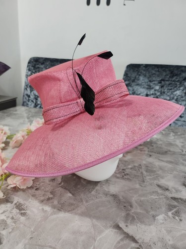 Pink wedding hat - pink, from