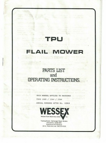 Tpu flail mower parts - parts, &