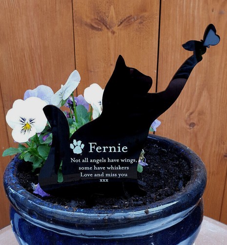 Personalised cat memorial - personalised,