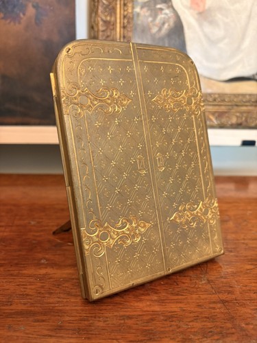 Antique gilt brass - gilt, frame