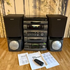 Sony LBT-XB60 Hi Fi Stereo System, 5 x CD, Radio, Tape Deck, Turntable, Remote