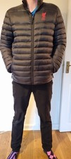 Liverpool FC Men's Winter Jacket Size M Quilted Black