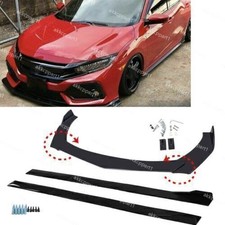 GLoss Black Side Skirt + Front