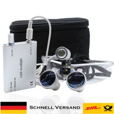 Dental 3.5X 420mm Surgical Binocular Loupes with Dentist LED Head Light Headlamp