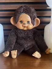 Vintage 1974 MonChichi Chickaboo Monkey Soft Toy With Hard Plastic Face&Limbs