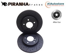 FRONT DIMPLED GROOVED BRAKE DISCS FOR FIAT 595 ABARTH CABRIO 1.4 T-JET 95- 285mm