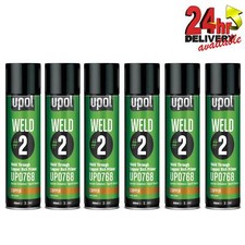 6 x U-Pol WELD#2 Weld Through Copper Rich Zinc Primer Spray 450ml Aerosol UPol