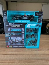 Mercedes PIT STOP F1 Diorama Hamilton Auto AMG W15 CAmbio Gomme 1/43 Bburago