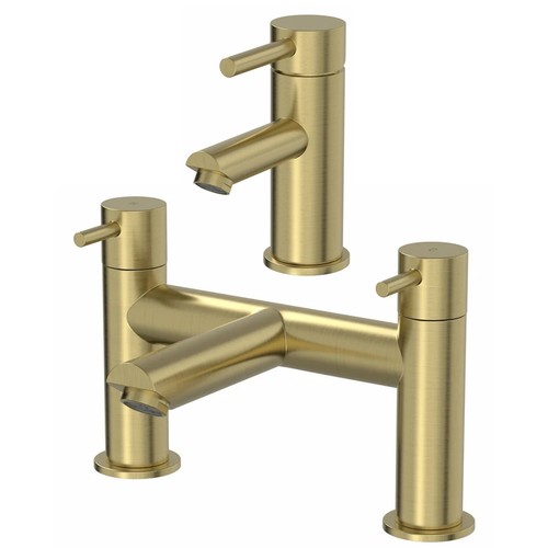 Bathroom taps brushed brass - brushed,
