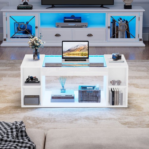 Coffee table white - coffee,