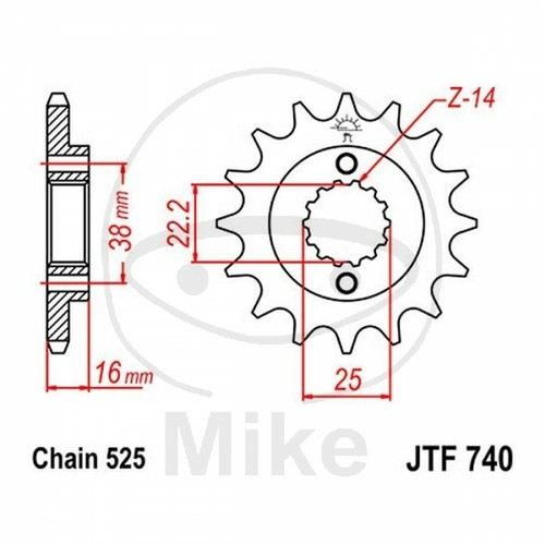 Sprocket z15 525 - z15,