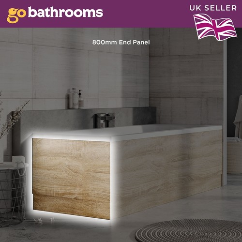 Wood effect 800mm bathroom - effect, end